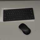 TECKNET Wireless Keyboard and Mouse Combo, Mini Cordless Computer Keyboard and Mouse Set 2.4GHz, Silent Adjustable 1600 DPI, Quiet Click, Lag-Free for Computer, Laptop, PC, Windows, Mac, Chrome OS (Black)