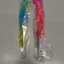 Andiker Cat Feather Toys, 2PCS Cat Wand Toys with Bell&Plush Balls, 12in Colourful Interactive Kitten Teaser Toy, Funny Interactive Cat Toys for Cat Indoor Playing Training Chasing (Red + Green)