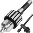 Earl Diamond Super Heavy Duty Drill Chuck 1/2" Capacity with R8 Shank Precision Integrated & K32 Key (R8-B16)