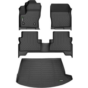 ANBINGO®- Floor Mats & Cargo Liner for Ford Escape 2013-2019 All Weather Floor Mats Set Custom for Escape Full Set Floor Liners for Escape Accessories Black