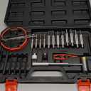 Premium Pin Punch Hammer Set: 25-Piece Punch Set and Hammer with Bench Block, Steel Roll Pin Punch Set, Pin Punches with Replaceable Face Hammer, Mechanical Repair Tool for Maintenance