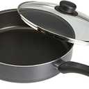GoodCook Everyday Deep Sauté Pan with Lid, 11 Inch, Black
