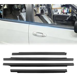2 Pcs Weatherstrip Window Trim Compatible with Toyota Sequoia 2001 2002 2003 2004 2005 2006 2007#75710-0C010 75720-0C010 75730-0C010 75740-0C010