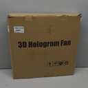 Missyou 3D Hologram Fan cover for Collectibles Assemble Clear Acrylic Box Alternative Glass Case for 3D Hologram Fan or Holographic Projection (Hologram Fan Protective Cover for 16.5")