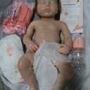 18 inch Silicone Baby Doll Full Body Realistic Weighted Reborn Doll Girl Sleeping Baby Doll Handmad Toy for Ages 3+