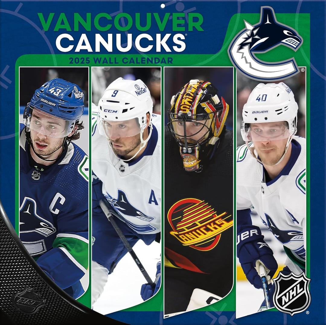 TURNER SPORTS Vancouver Canucks 2025 12x12 Team Wall Calendar (25998011958)