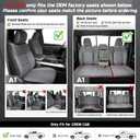 Carlimeki Premium Faux Leather Seat Covers, Fully Covered, Fit Like a Glove | Fit for Dodge RAM 1500 (2019-2026) Crew Cab - Armrest Covers Include - (A1 Size, Confirm with Fitment Guide Before Order), Size: A1 SIZE & Premium Faux Leather 