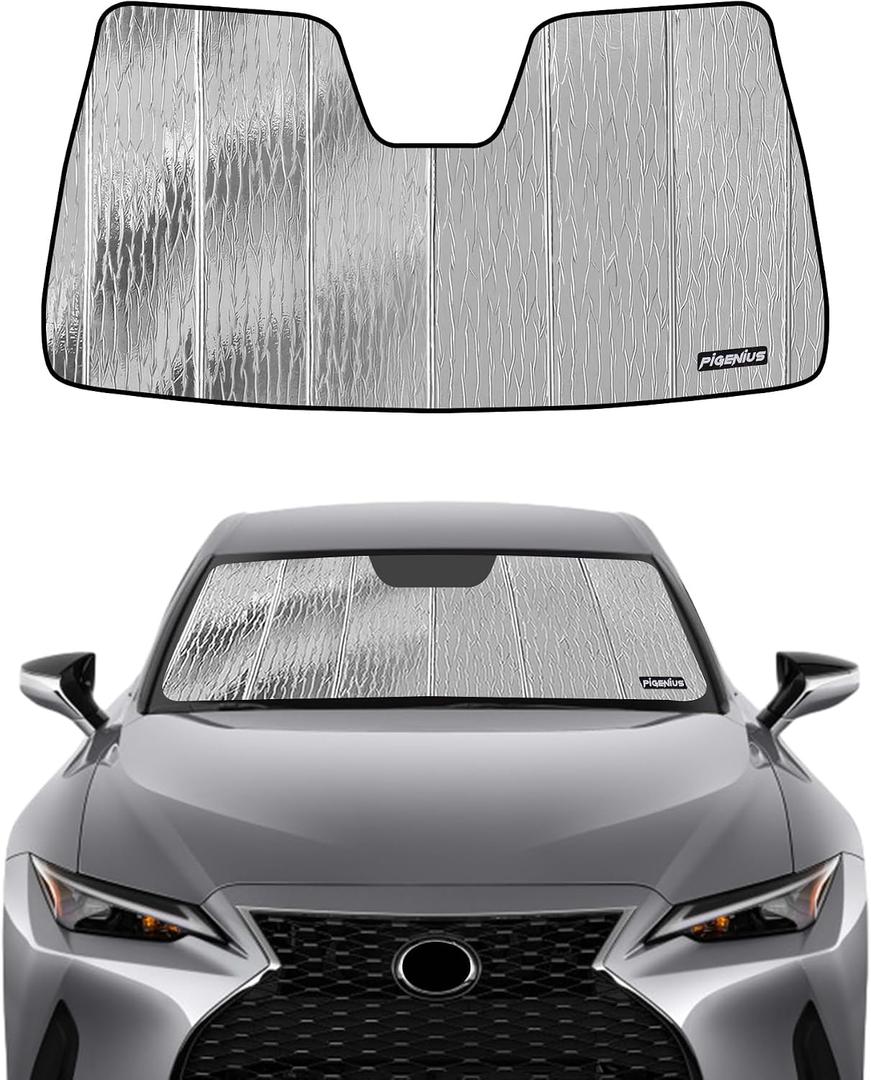 Pigenius Windshield Sunshade for Lexus IS300/IS350/IS500 2021-2026 Front Window Sun Shade - AstraGuard
