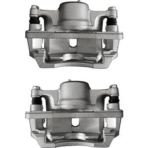 2Pcs Disc Brake Caliper Assembly with Bracket Replacement for Acura EL 1997-2000 & Honda Civic 1996-2011 Insight 2010-2014#19-1832 19-1833 45019SNAA60 45018SNAA60