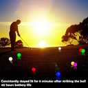 THIODOON Glow in The Dark Golf Balls Light up Night Led Golf Balls Gift Sets for Men Kids Women (Upgraded 6 Pack- Timer Reset)