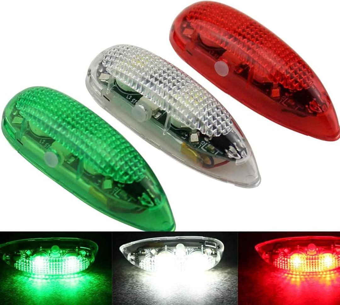 RC Plane LED Light Kit for Bicycle Jet Airplane Air Craft Fix Wing Quadcopter,Rechargeable Red Green White LED Flashing Lights