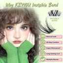 KEYYOU Fairy Angel Lash Clusters Manga Lash Extension C Curl 144Pcs Eyelash Extension Wispy Natural Invisible Band Lash with Waterproof DIY Lash Extension at Home(Angel-C-8-18MIX)