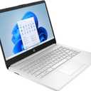 HP Ultra-Portable Laptop for Student and Business - 14" HD Display Intel 4-Core N150 Windows 11 Pro 1-Year Microsoft Office 365 32GB RAM 128GB UFS + 256GB MicroSD Silver