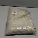 Hiasan Round Linen Tablecloth 108 Inch - Wrinkle and Stain Resistant Washable Polyester Fabric Table Cloth for Dining Room Kitchen Party, Beige