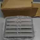 HOUKANWE Acrylic Earring Holder Organizer with 5 Drawers Clear Earring Organizer Box with 90 Adjustable Grids Velvet Earring Display Case Jewelry Organizer for Earrings Rings Studs (Grey)