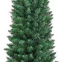 5 ft. PVC Unlit Artificial Slim Pencil Christmas Tree with Stand Home Holiday Decor Green