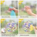 48PCS Shamrock Window Decals for Bird Strikes Anti Collision Decals to Save Birds from Collisions,Non Adhesive Reusable Vinyl Rainbow Window Stickers