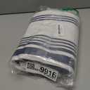 Urban Villa Kitchen Towels 100% Cotton Dish Towels for Kitchen (Set of 6) 20x30 Dish Cloths Highly Absorbent Kitchen Linen Set with Hanging Loop Perfect for Drying Dishes Cleaning Towels-Blue White