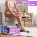 Ankle & Foot Strengthener with Ankle Braces & Massager Ball Balance Board for Rehab & Stability Training, Recovery from Sprain, Lymphatic Drainage, Physical Therapy, Plantar Relief, Posture Correction