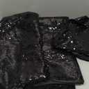 FUHSY Sequin Arch Cover Black Arch Backdrop Cover Set of 3 Arch Covers Stretchy Backdrop 6ft 5ft 4ft Spandex Backdrop Arch Stand Cover Glitter Arch Frame Cover Fabric for Halloween Party Decoration