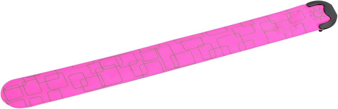 Camping Gear, LED Armband for Sport Running with USB Rechargeable Reflective Light Up Armband LED Wristband Bracelet Light (Pink)