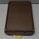 Xchouxer Sofa Armrest Clip Table, TV Snack Tray, Handy Remote Controls/Drinks/Phone Holder (Cherry)