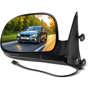 SCITOO Driver Side View Mirror Fit For Chevy For Blazer, S10 1994-1997 & For GMC Jimmy, Sonoma Isuzu For Hombre & For Oldsmobile For Bravada Manual Fold adjustment Exterior Mirror GM1320127