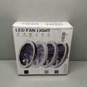 Socket Fan Light with Remote, 13 inch Socket Ceiling Fan with Dimmable Led Light, 3 Colors 3000K-6500K, 3 Speeds, Flush Mount Ceiling Fans with Lights for Bedroom, Kitchen, Living Room-Gery