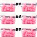 Baby Shower Games for Girl Boy, Fun Bridal Party Family Gatherings and Team-Building Activities, Twerk Pong Game (6 Sets Pink)