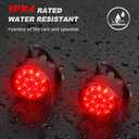 Ascher USB Rechargeable LED Bike Tail Lights 2 Pack, Bright Bicycle Cycling Rear Light, 4 Light Mode Options Safety Bike Light for Adults Kids Men Women Road Mountain(2 USB Cables Included)