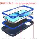 Defender Case for iPhone Xs Max, Heavy Duty Shockproof Dustproof 3 in 1 Rugged Protective Bumper Cover, Military Grade Drop Protective Phone Case (Blue)