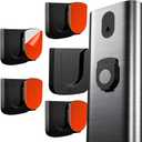 2 x Magnetic Remote Control Holder - 5 Pcs Black Set for TV, Fan, and Air Conditioner Remotes - Wall Mount with Self-Adhesive Back for Easy Installation and with our Powerful and Sleek Magnetic Holders