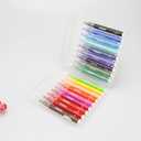 18 Colors Watercolor Markers, School and Art Suppliers, Back to School, Soft Nylon Brush Tips for Coloring, Calligraphy, Painting, Drawing