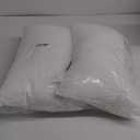 MIULEE Throw Pillows Inserts, Pack of 2 12x20 Inch 100% Virgin Fiber Filling Bed Couch Pillows