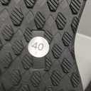 Black Lightweight Athletic Sneakers, Lace-Up Running Shoes with Breathable Knit Upper, Size 40