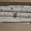 12Pack Birch Logs for Fireplace Decor - Natural Decorative Birch Wood Branches (1.6"-2.4" Dia. x 16.5" Long) for DIY Crafts, Home Dcor, and Fire Pit