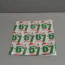 67 Wrapping Paper, 6 7 Christmas Wrapping Paper, Funny Holiday Gift Wrap, Unique Six Seven Xmas Festive Wrapping Papers, 35.4" x 18.9", Set of 2
