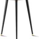 Plant Stand Indoor, Mid Century Wood Plant Stand Plant Table for Flower Pots, Heavy Duty Metal Tall Plant Holder, Modern Home Decor Small Round Side End Table (11.8"x16") (Walnut)