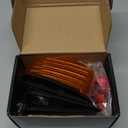 Partsam 5X 264159AM 5-5050-SMD T10 194 Amber LED Cab Marker Roof Running Lights + Wiring Pack Compatible with C1500 C2500 C3500 K1500 K2500 K3500 1988-2002 Pickup Trucks