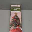 Juegoal 24 Inch Mini Christmas Tree Set, Table Top Artificial Christmas Trees with 50 LED Lights, Ornaments and Red Berries, Best DIY Christmas Decorations (Green)