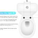 Bidet Toilet Seat for Round Toilet, Non-Electric Dual Nozzle Bidet Attachment with Soft Close Lid, Feminine Hygiene Toilet Seat Cover for Women, Easy Install, White