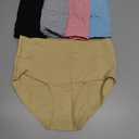 Molasus Women's Cotton Underwear High Waisted Full Coverage Ladies Panties (Regular & Plus Size) M