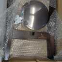 Adjustable Plant Stand with Tray,Indoor Wood Plant Stand Fit 8'' to 12'' Planter,Mid Century Modern Flower Pot Holder Rack(Plant and Pot Not Included) (Walnut)