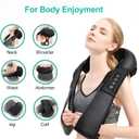 Medcursor Neck Massager - Portable Electric Neck and Back Massager with Heat, Deep Tissue 3D Kneading Pillow for Muscle Pain Relief, Ideal Fathers & Mothers Day Gift, Not Cordless