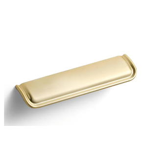 5 Pack 3 lnch(76mm) Brushed Gold Cabinet Cup Pulls Kitchen Hardware Cabinet Handles Drawer Pulls Bathroom Cupboard Drawer Handles