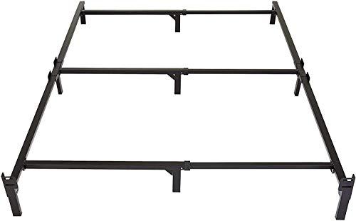 Amazon.com: Amazon Basics Metal Bed Frame(Box Spring Required), 9-Leg Base for Box Spring and Mattress, King, Tool-Free Easy Assembly, Black : Home & Kitchen
