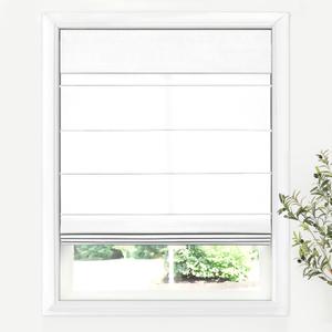 LazBlinds Cordless Roman Shades for Windows, Light Filtering Thermal Insulated Window Blinds, Lightweight Fabric Blinds for Indoor Windows, 36" W x 60" H, White