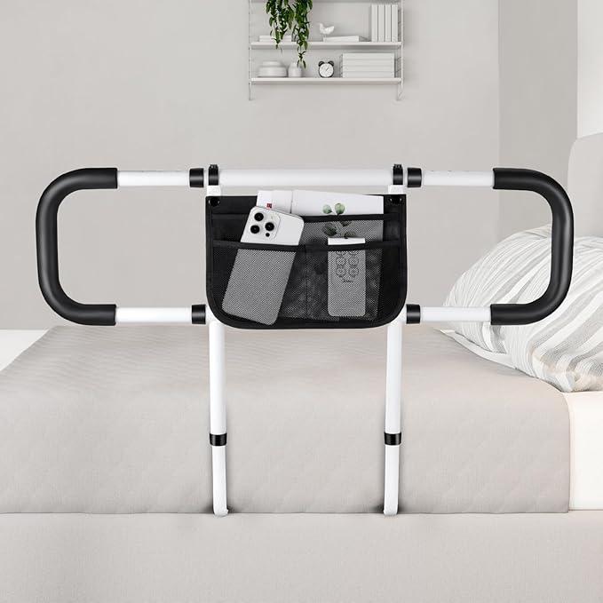 Bed Manual Bed Rails for Elderly Adults Safety, Adjustable Senior Bed Assist Rail