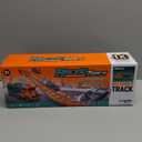 BainGesk Carrier Truck Toys for 2 3 4 5 6 Years Old Boys, 2.8 Ft Race Track Transport Cars with 6 DieCast Metal Toy Cars, Birthday Gifts Kids Age 35, Racing Toys Gifts for Toddlers