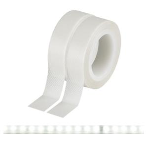 Meking 2PCS LED Light Strip Masking Tape 0.59 in x 32.8 ft Lighting Dimming Cover Sticker Light Soften, White